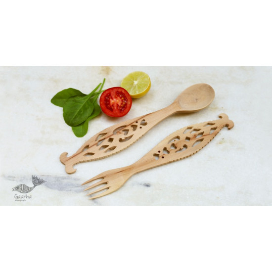 Purnak ✼ Udayagiri Wooden Cutlery - Set of Tow ✼ { 12 }